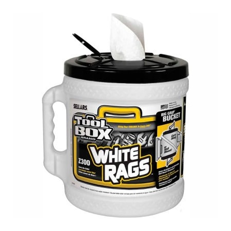 Sellars Toolbox Z300 White Big Grip, 275 Sheets/Bucket, 2 Buckets/Case 20420